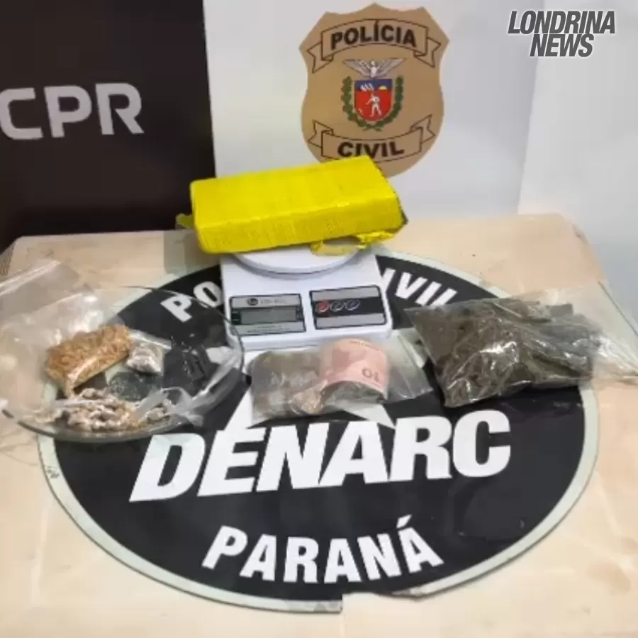 POLÍCIA CIVIL PRENDE SUSPEITO DE TRÁFICO DE DROGAS NA ZONA LESTE DE LONDRINA 