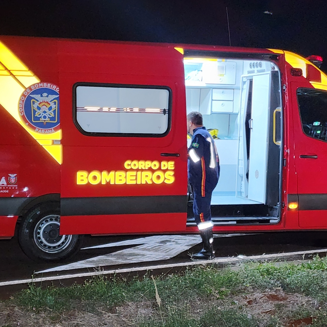 CICLISTA FICA GRAVEMENTE FERIDO APÓS ATROPELAMENTO EM RODOVIA NA REGIÃO NORTE DE LONDRINA 