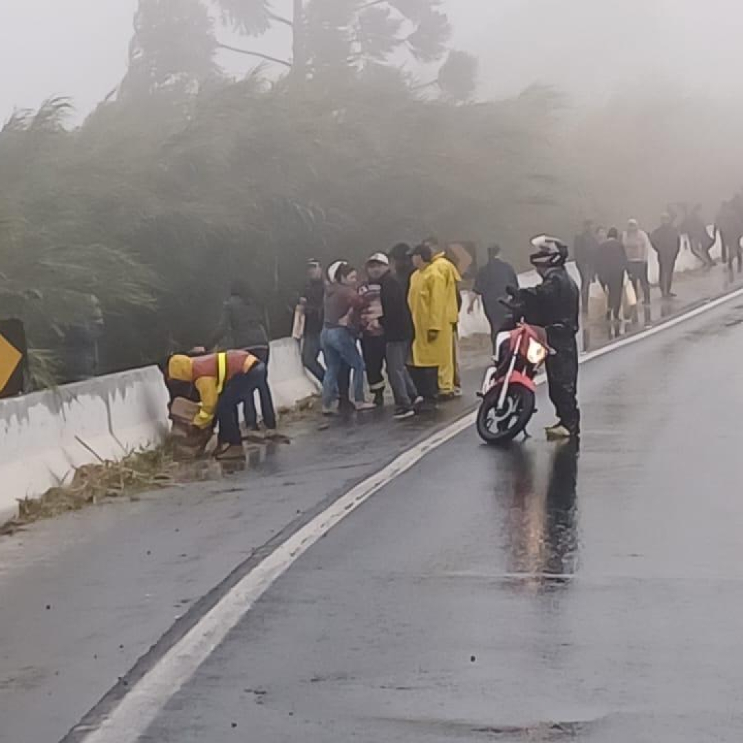 DUAS PESSOAS MORREM APÓS GRAVE ACIDENTE NA BR-376 EM ORTIGUEIRA 