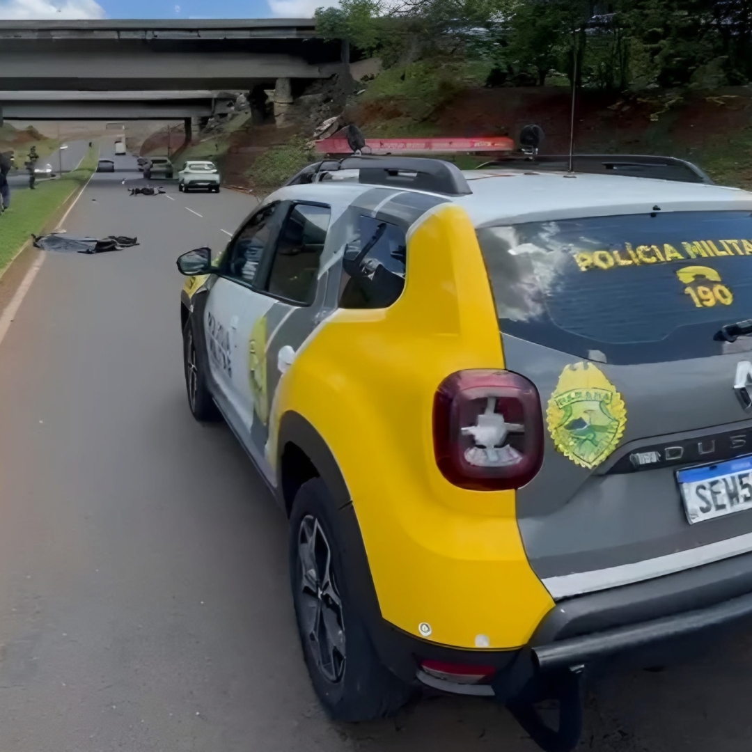 HOMEM MORRE EM ACIDENTE DE MOTO NA RODOVIA CARLOS JOÃO STRASS