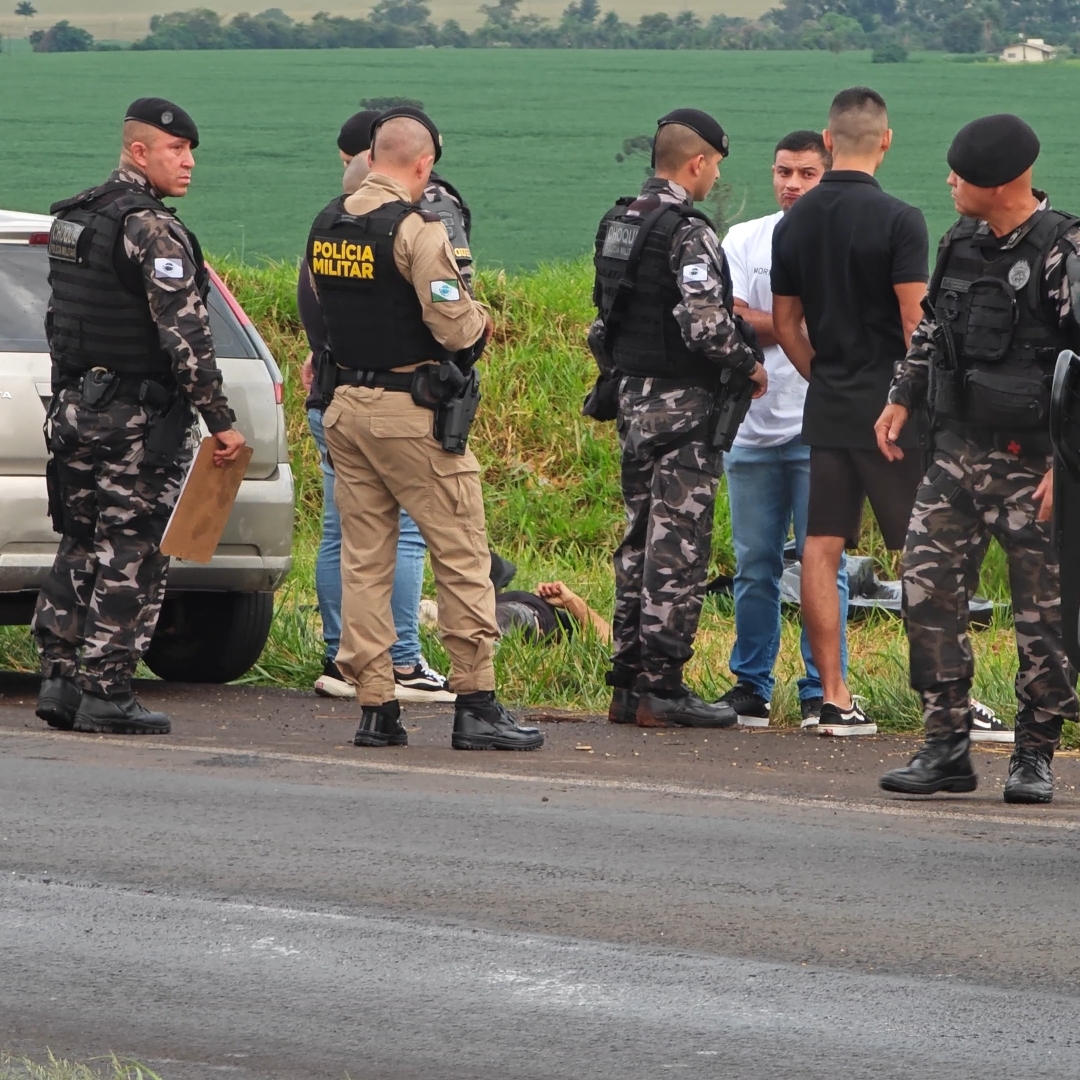 CONFRONTO ARMADO COM A PM TERMINA COM DOIS SUSPEITOS MORTOS NA BR-369, EM CAMBÉ 