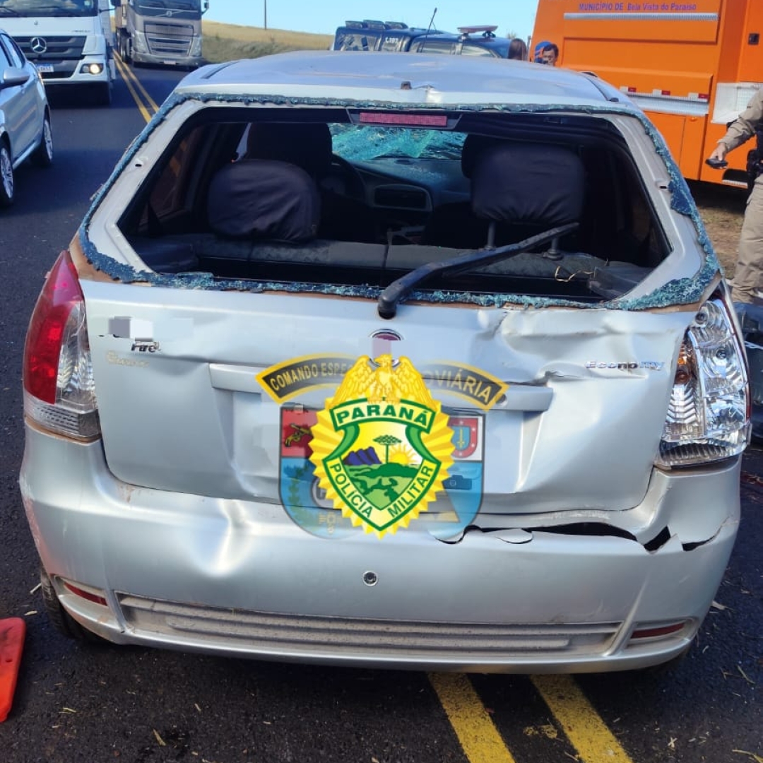 MOTORISTA MORRE EM CAPOTAMENTO NA PR-445 ENTRE WARTA E BELA VISTA DO PARAÍSO