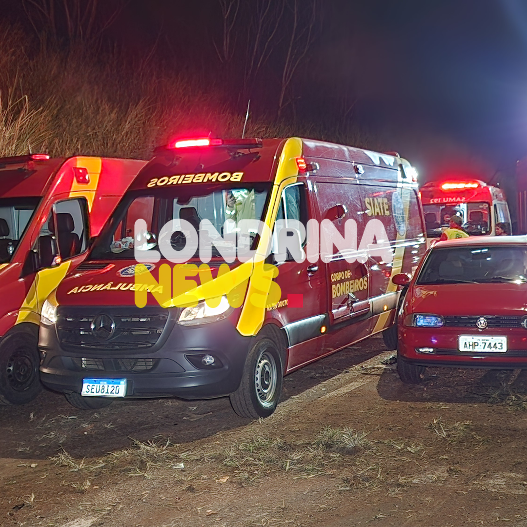 JOVEM MORRE E OITO FICAM FERIDOS EM SEQUÊNCIA DE ACIDENTES NA BR-369 EM LONDRINA