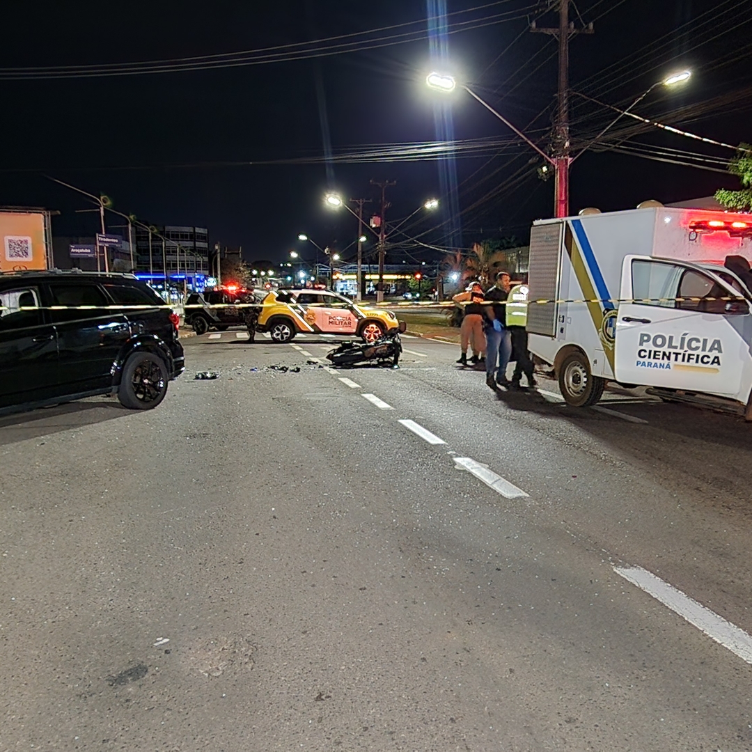 MOTOCICLISTA DE 32 ANOS MORRE EM GRAVE ACIDENTE NA AVENIDA TIRADENTES EM LONDRINA