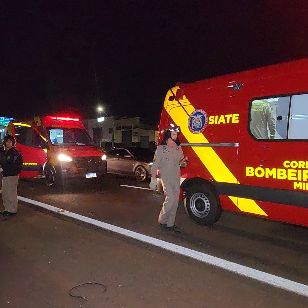 CASAL SOFRE QUEDA DE MOTO E FICA GRAVEMENTE FERIDO NA PR-445 EM LONDRINA