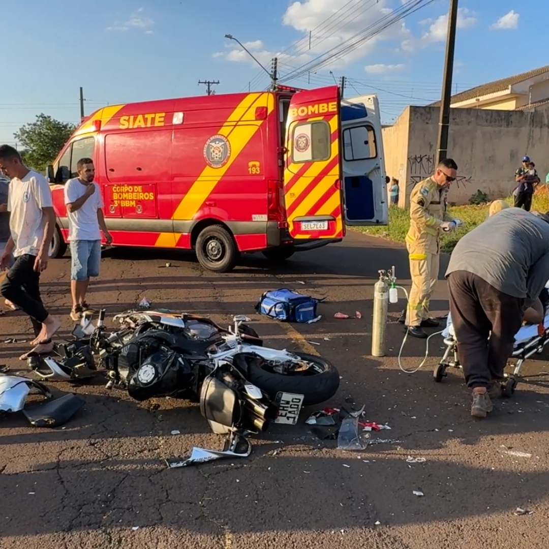MOTOCICLISTA MORRE NO HOSPITAL APÓS COLISÃO NA ZONA NORTE DE LONDRINA