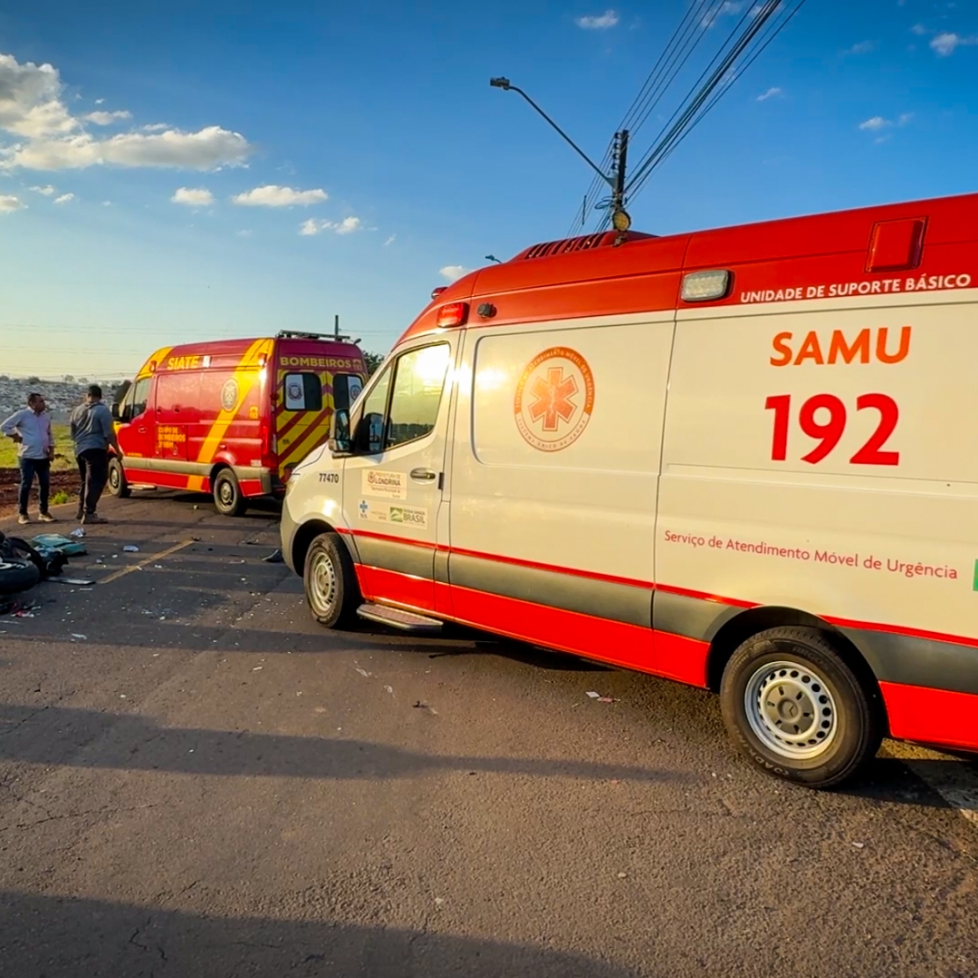 MOTOCICLISTA MORRE NO HOSPITAL APÓS COLISÃO NA ZONA NORTE DE LONDRINA