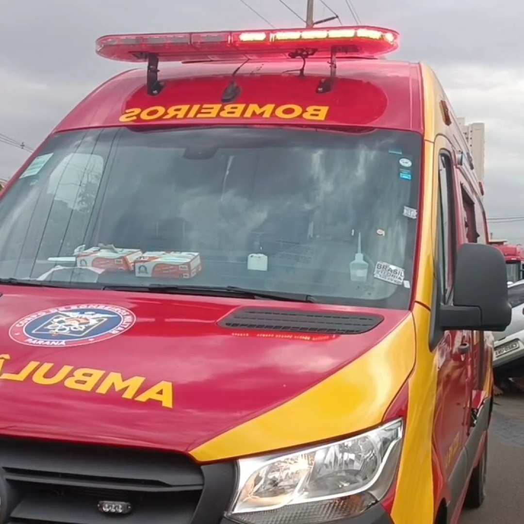 IDOSO FICA FERIDO EM COLISÃO NA AVENIDA FARIA LIMA, EM LONDRINA