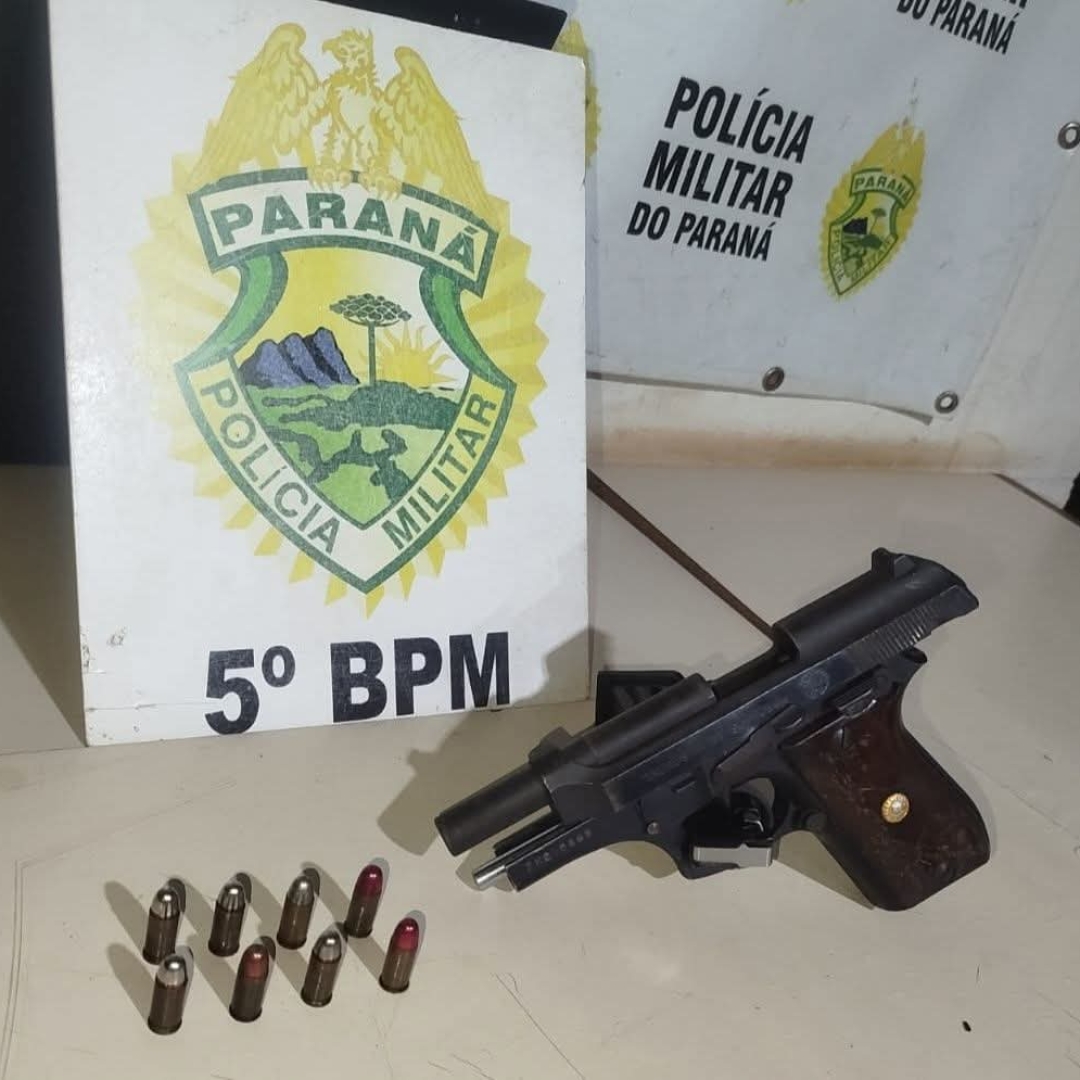 HOMEM É PRESO POR VIOLÊNCIA DOMÉSTICA E POSSE ILEGAL DE ARMA DE FOGO EM LONDRINA
