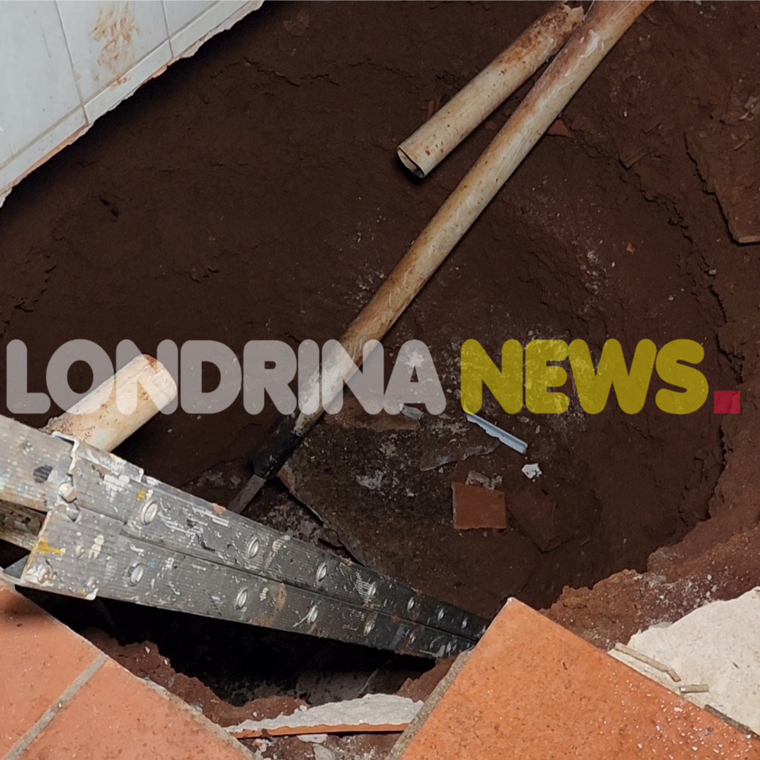 PISO CEDE E MULHERES FICAM FERIDAS APÓS CAÍREM DENTRO DE FOSSA EM LONDRINA