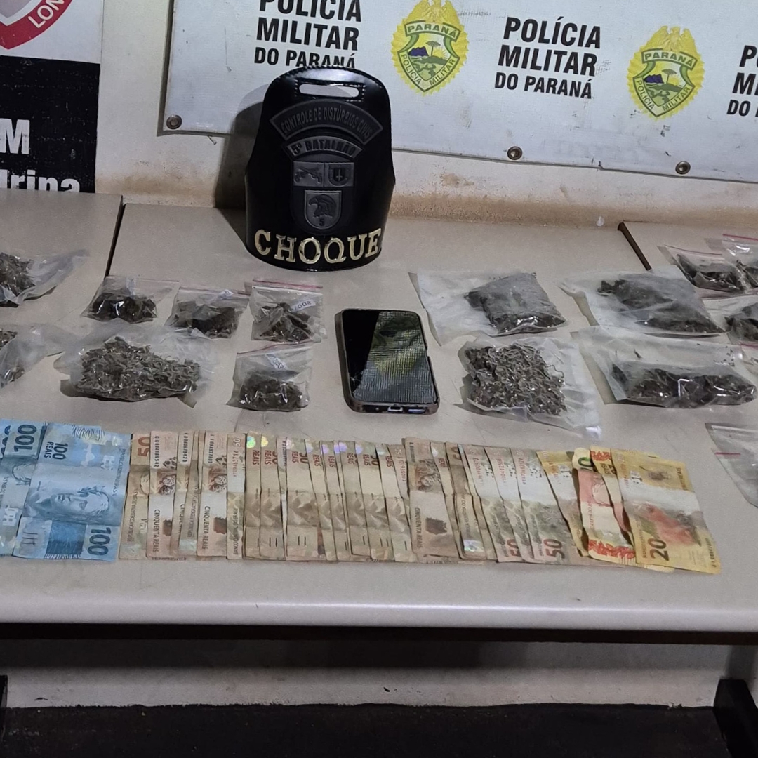 HOMEM É PRESO POR TRÁFICO DE DROGAS NA ZONA OESTE DE LONDRINA