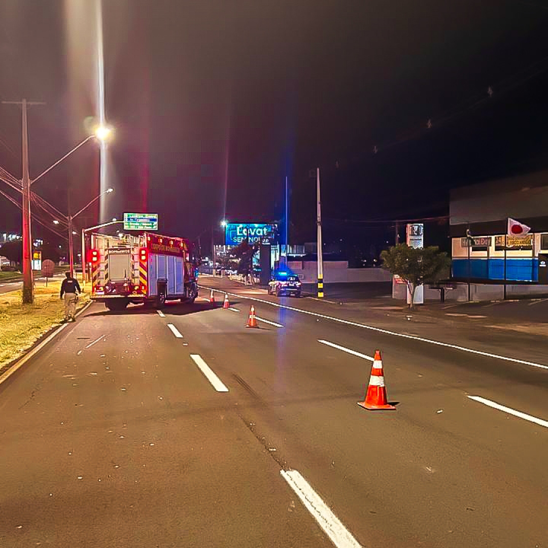 MOTOCICLISTA MORRE APÓS SER ATINGIDA POR CARRO NA BR-369, EM LONDRINA