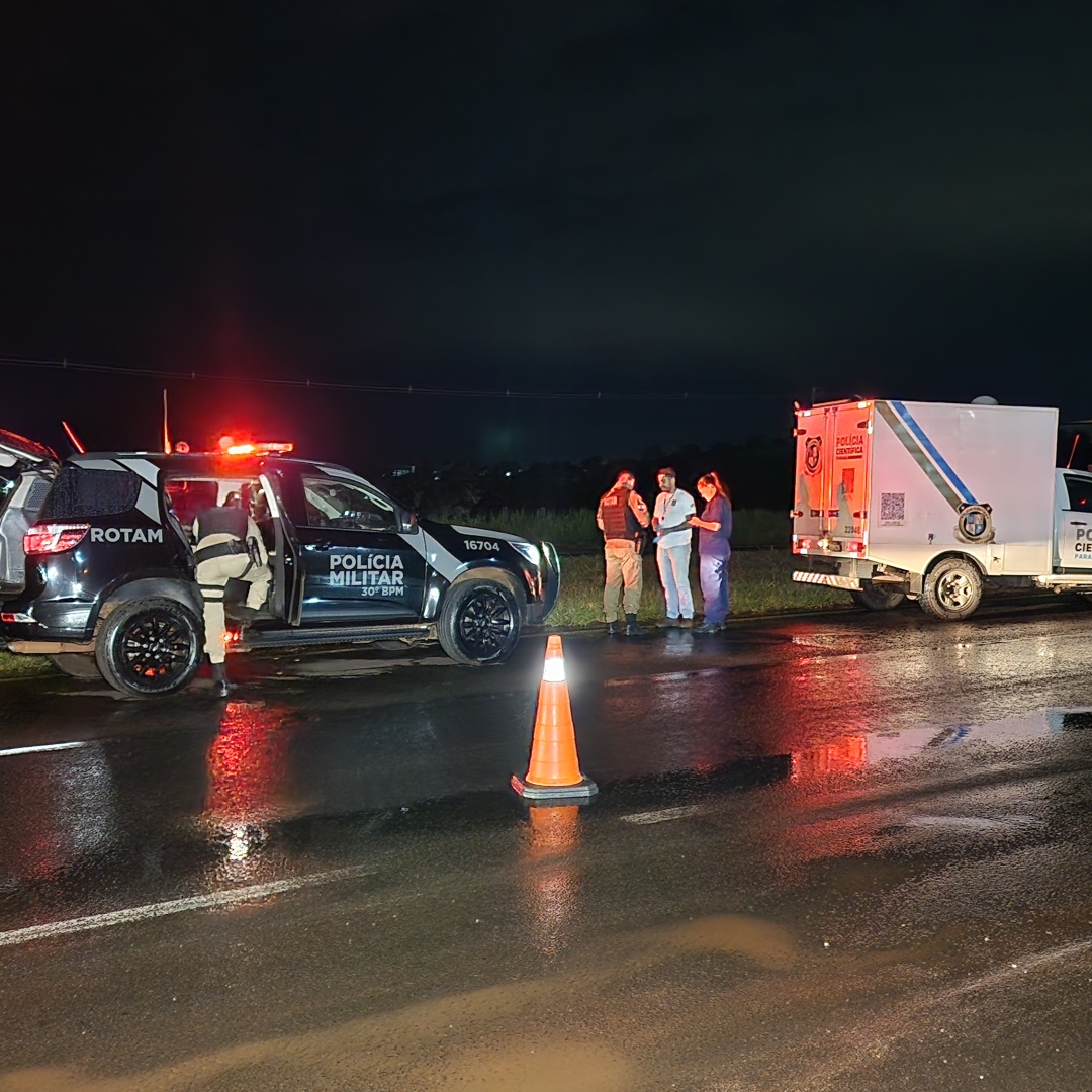 HOMEM COM VEÍCULO FURTADO MORRE EM CONFRONTO COM A ROTAM NA BR-369, EM CAMBÉ