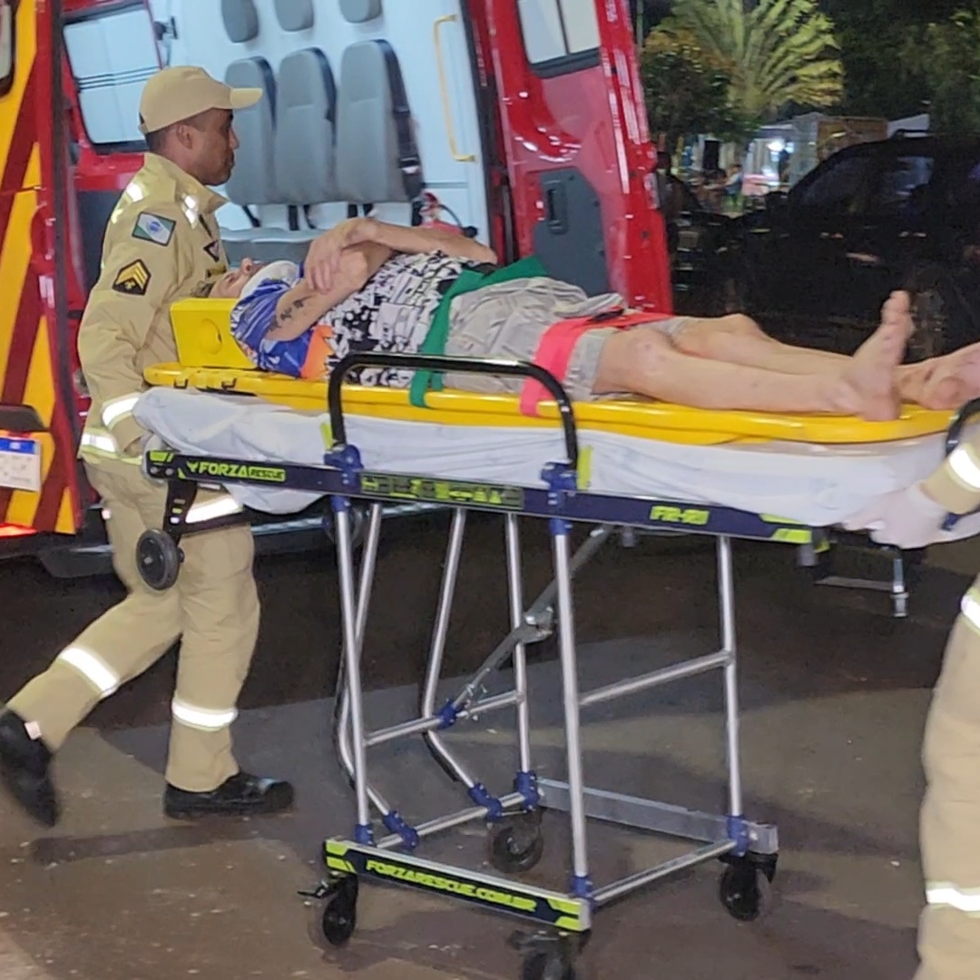 MOTOCICLISTA FICA FERIDO APÓS QUEDA NA ZONA LESTE DE LONDRINA