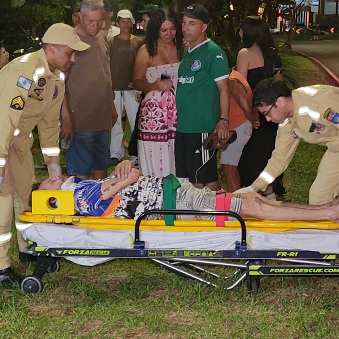 MOTOCICLISTA FICA FERIDO APÓS QUEDA NA ZONA LESTE DE LONDRINA