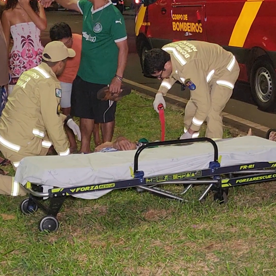 MOTOCICLISTA FICA FERIDO APÓS QUEDA NA ZONA LESTE DE LONDRINA