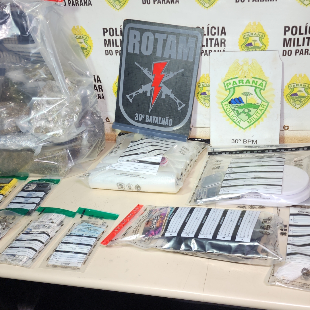 CASAL É PRESO COM MAIS DE 5 KG DE DROGAS APÓS DENÚNCIA, EM LONDRINA
