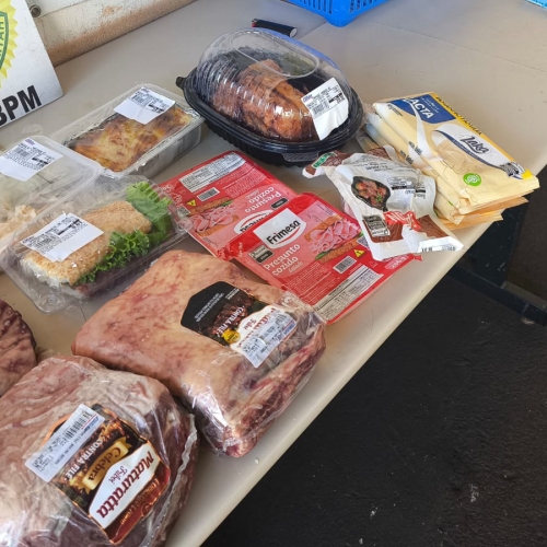 PM REGISTRA DOIS FURTOS DE CARNES EM SUPERMERCADO NO CENTRO DE LONDRINA NO MESMO DIA