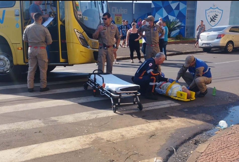 MORRE NO HOSPITAL IDOSO ATROPELADO POR ÔNIBUS NA REGIÃO CENTRAL DE LONDRINA 