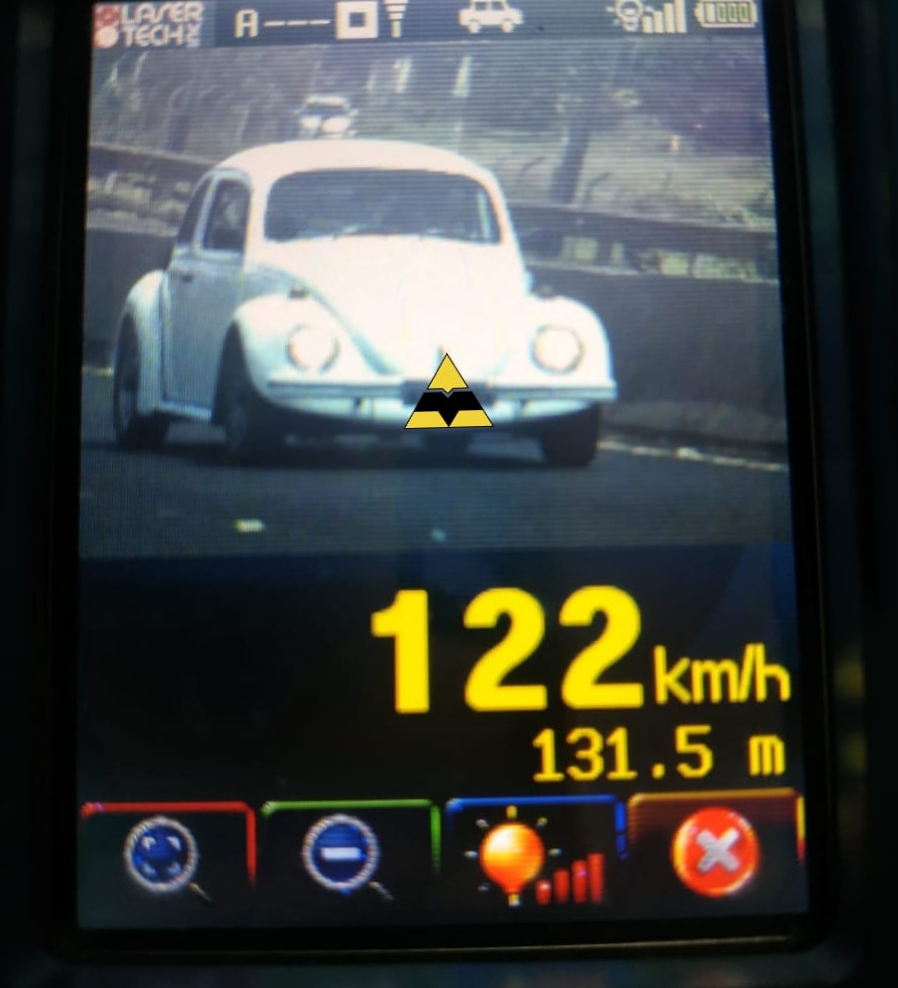 FUSCA A 120KM/H É UM DOS 250 MULTADOS POR EXCESSO DE VELOCIDADE EM OPERAÇÃO DA POLÍCIA RODOVIÁRIA ESTADUAL 