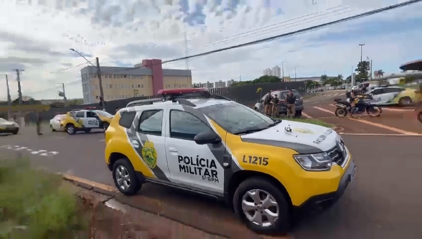 AUTOR DE ROUBO A LOJA DE CELULARES É BALEADO EM CONFRONTO COM A PM EM LONDRINA 